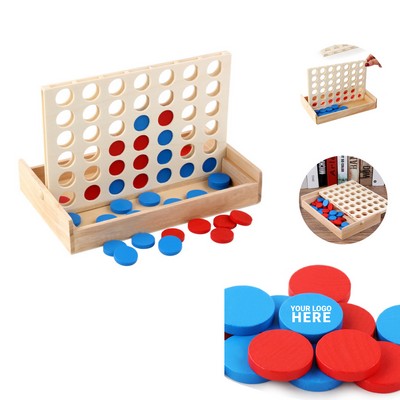 Wooden Four-in-a-Row Game