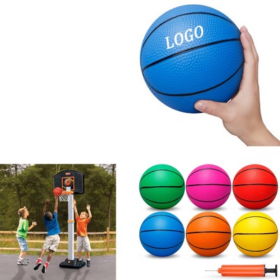 6 Inch Mini Inflatable Basketball For Kids