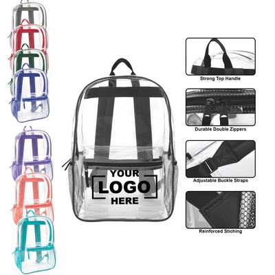 Clear Waterproof PVC Backpack with Multi Pockets