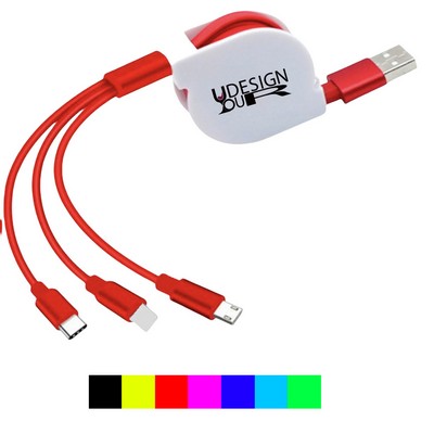 39" Three-in-one Mobile Phone Charging Cable