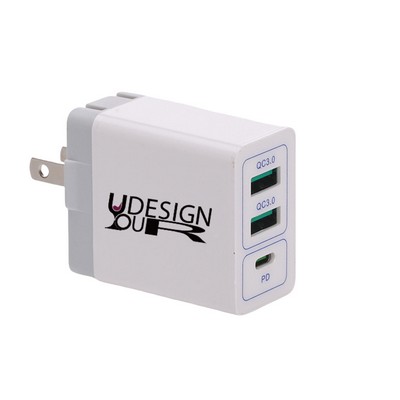 3-Port 3.0A Charging Block USB Plug Cube Compatible