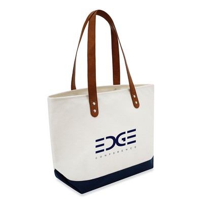 Large Classic Leather Handle Tote - 1 Color (20.5"x13"x6.7")