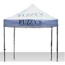 12'x12' White Pop-Up Tent w/ Digital Logo