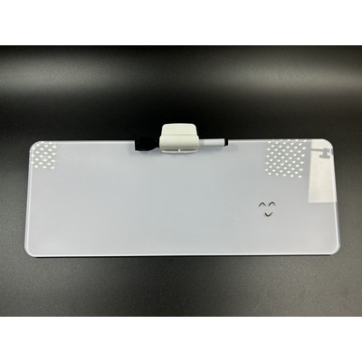 16" x 6" Rectangle Desktop Glass Whiteboard