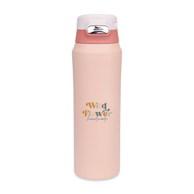 Aviana™ Rowan Recycled Sip Lid Bottle - 16 Oz. - Light Peach