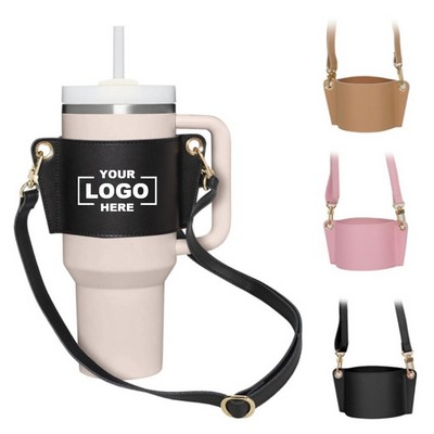 Insulated Water Bottle Carrier with Adjustable Strap