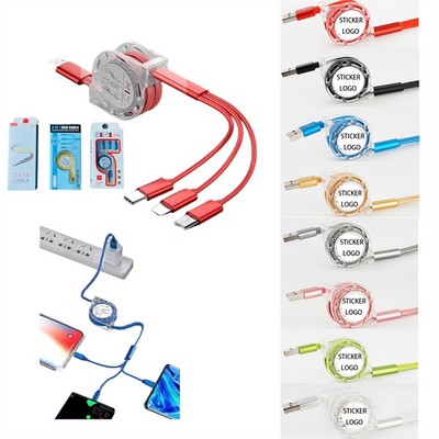 3 In 1 Retractable Usb Cable