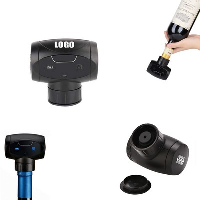 Non-Toxic Silicone Auto Electric Vacuum Pump Wine Bottle Stopper