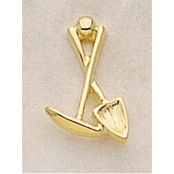 Pick & Shovel Marken Design Cast Lapel Pin (Up to 7/8")