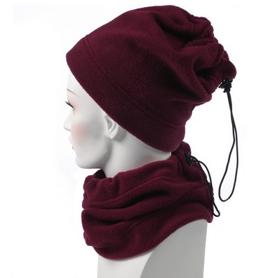 Maroon Fleece Neck Gaiter