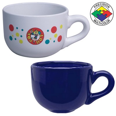 16 Oz. Cobalt Blue Latte Bowl Mug - Dishwasher Resistant - Precision Spot Color