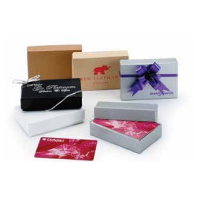 White Gloss Gift Card Boxes (3 1/2"x 2 1/4"x 3/4")