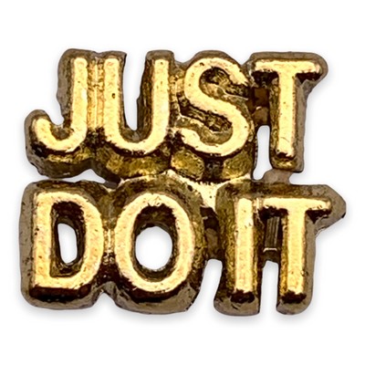 Stock Just Do It Lapel Pin