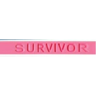 Pink Survivor Silicone Wristband