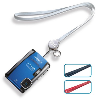 Leather Lanyard for Cell Phone, Digital Camera, Name Badge or Keys