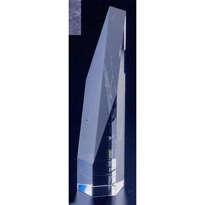 Crystal Hexagon Tower Award (2 3/8"x2 3/4"x10")