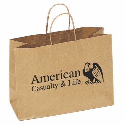 Natural Kraft Paper Shopping Bag (16"x12"x6")