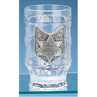 Law Enforcement Glass Mug