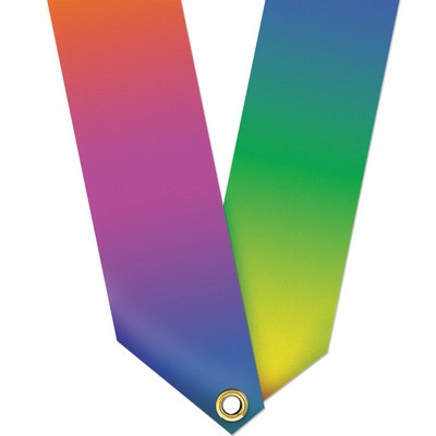 Rainbow or RWB Satin Printed Neck Ribbon (1"x30" )