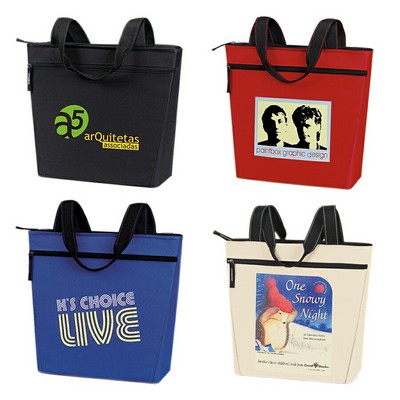 Promotional Zip Tote Bag (18"x15"x5")