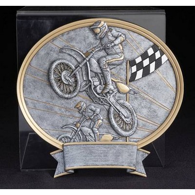 Motocross, Oval Legend Plates - 8"