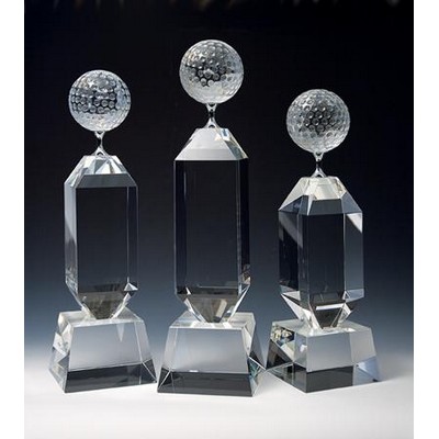 Crystal Globe Award (13"x3 9/16"x3 9/16")