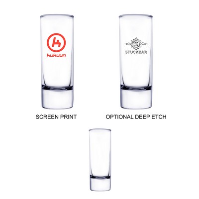 2 Oz. Shooter Selection Tall Shot Glass (Screen Printed)