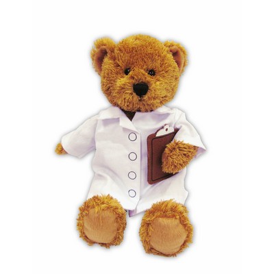 Custom Plush Bear w/ Lab Coat & Clipboard