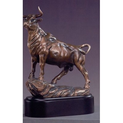 Standing Bull Trophy w/Oblong Base (6"x9.5")