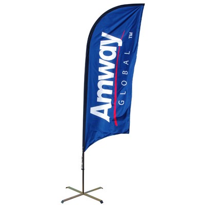 10' Flag Double Sided Bow Banners™ (Full Color Dye Sublimation)