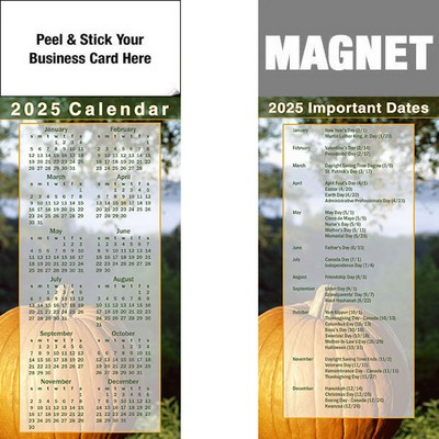 Peel & Stick Full Color Calendar Magnet (3 1/2"x8 1/2")