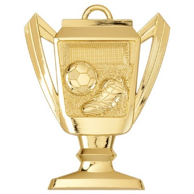 Soccer, Trophy Shaped, Medal - 2-3/4"