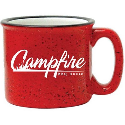 15 Oz. Campfire 2 Tone Mug (Red/White)