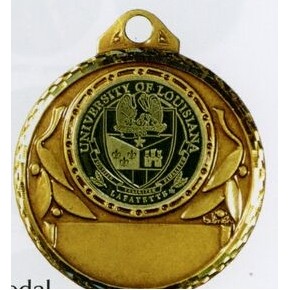 2" Diamond Cut Edge Brass Medal