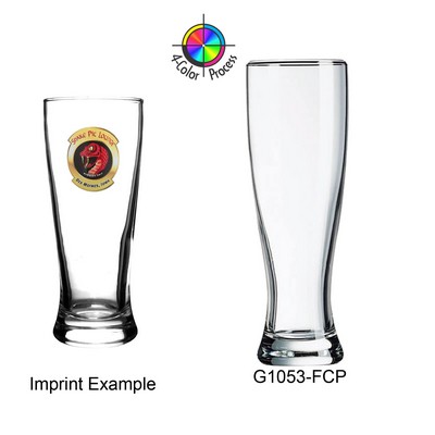 16 Oz. Clear Pilsner Glass (4 Color Process)