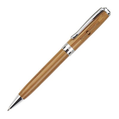 Twist Action Bamboo Ballpoint Pen