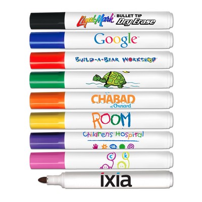 Liqui-Mark® Bullet Tip Dry Erase Marker (Full-Color Decal)