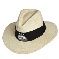 Straw Wide Brim Fedora Hat