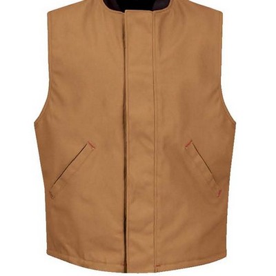 Red Kap™ Blended Duck Insulated Vest - Brown Duck