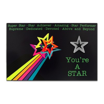 Star Pin w/ Presentation Card