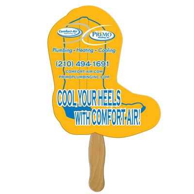 Boot Auction Hand Fan Full Color