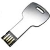 Stainless Steel Key USB Drive w/Oval Key Hole