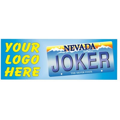 Nevada License Plate Panoramic Badge w/ Bar Pin (1 5/8"x4 5/8")