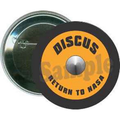 Track - Discus, Return to NASA - 2 1/4 Inch Round Button