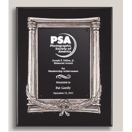 Rosewood Piano Finish Plaque w/Cast Frame (10.5" x 13")