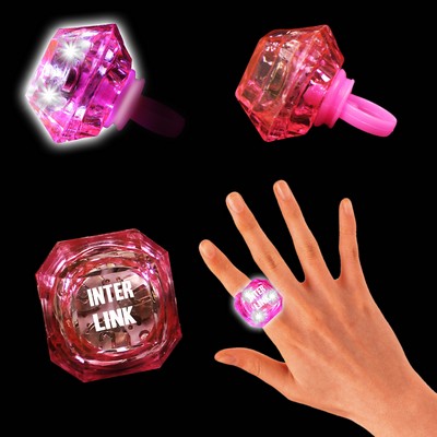 Pink Light Up Diamond Ring