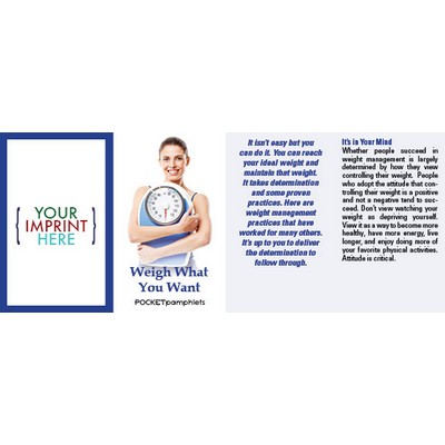 Weigh What You Want Pocket Pamphlet