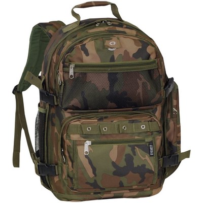 Oversize Woodland Camo Backpack