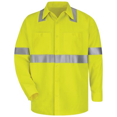 Bulwark® Men's High Visibility Flame-Resistant Work Shirt