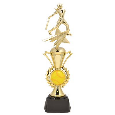 Radiance Softball Trophy, Female, 14" Tall